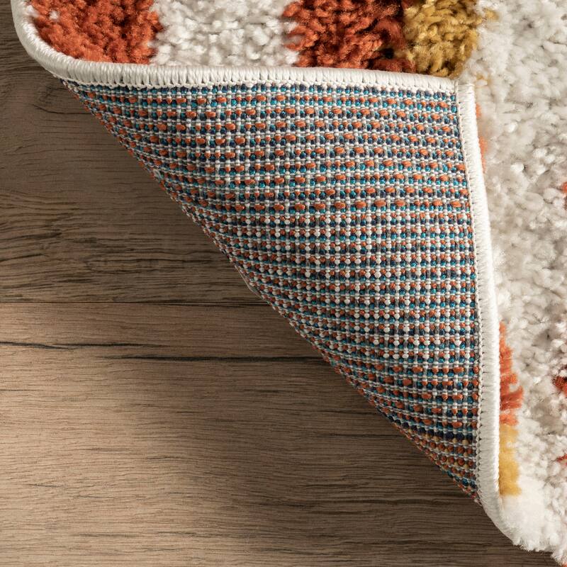 Nuloom Dotty Half Sunset Shag Area Rug