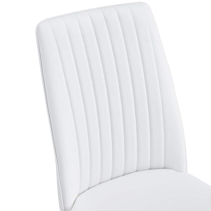 Faux Leather Dining Chairs Set of 6, Side Dining Room/Kitchen Chairs