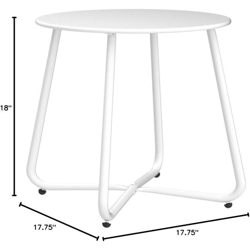 18" or 28" Round Outdoor Side Table End Table Coffee Table