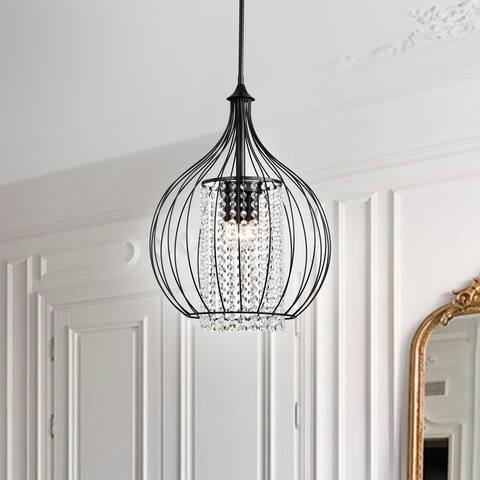 Kate Traditional Crystal Antique Chandelier Bronze and Black Finish