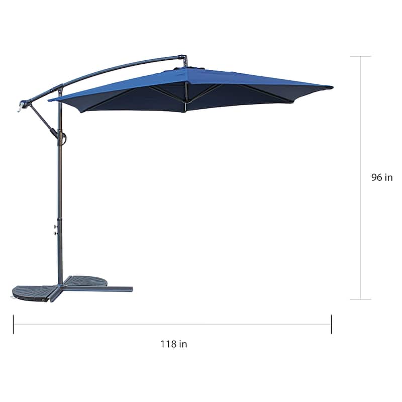 St. Kitts 10-foot Aluminum Cantilever Umbrella