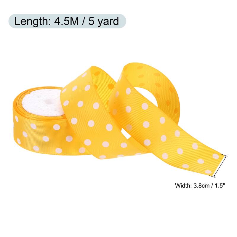 Grosgrain Ribbons with Dots Ribbon Bow Decoration