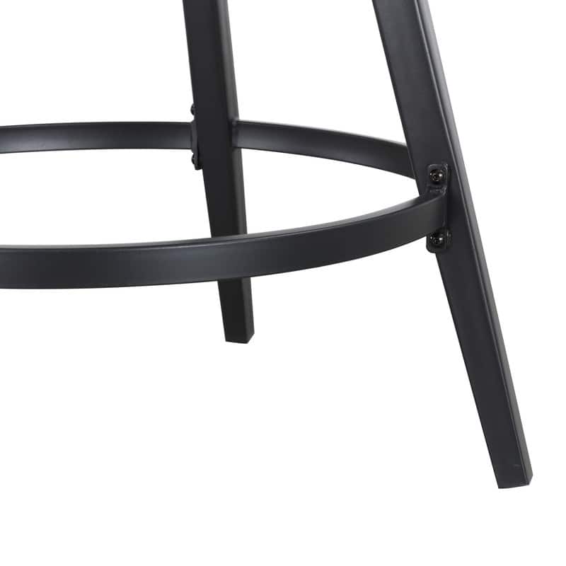 Patio Festival Outdoor Bar Stool with Grey Cushions (2-Pack)