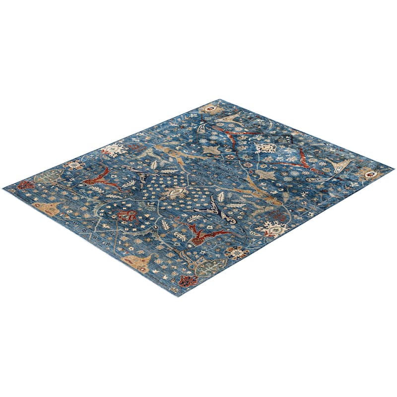 Serapi One-of-a-Kind Hand-Knotted Area Rug - Blue - 8' 2" x 9' 11"