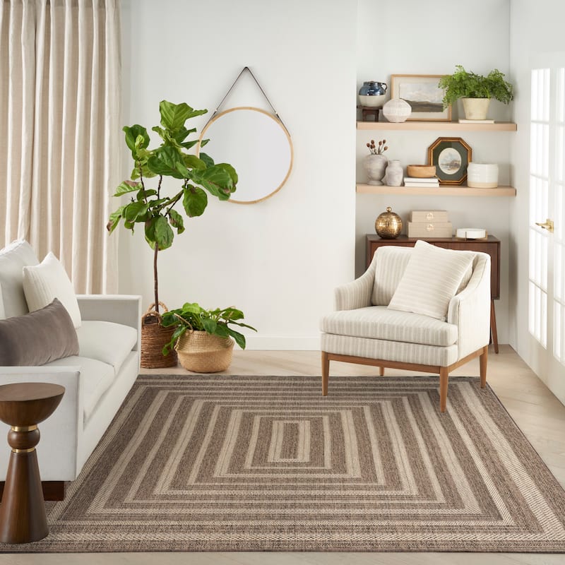 Nourison Tulum Indoor/Outdoor Geometric Area Rug