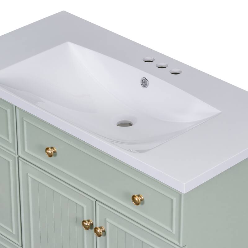MDF Bathroom Vanity with Resin Sink