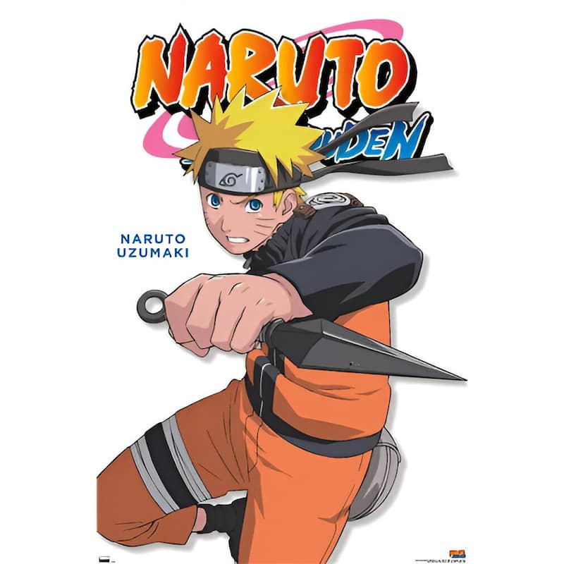 Naruto Shippuden - Naruto Feat Art Poster - 24 x 36 Inch