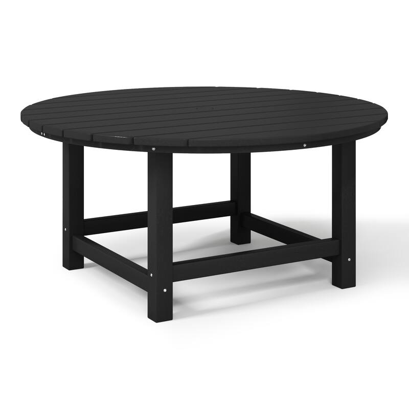 Laguna Outdoor 5-Piece Adirondack Chair With Round Coffee Table Conversation Set