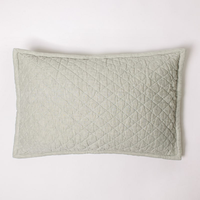 Derek Linen Shams - Green - King