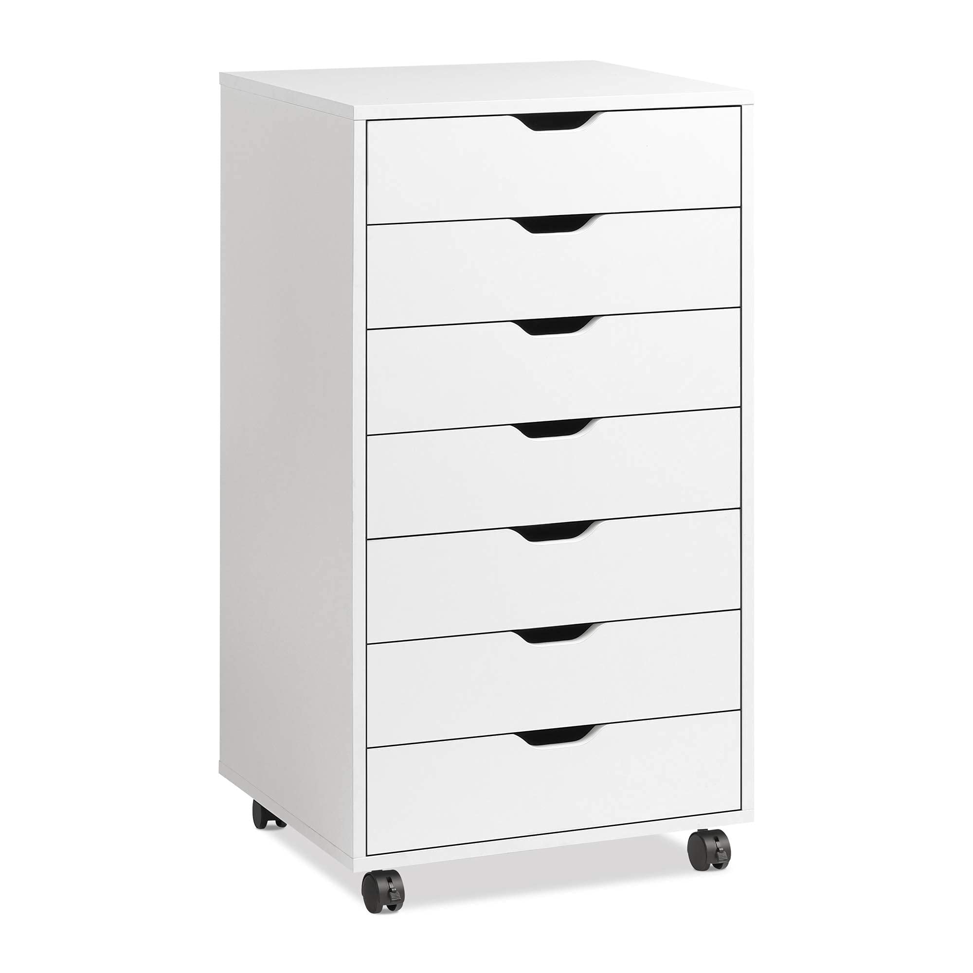 7 Drawer Chest, Mobile File Cabinet with Wheels, Home Office Wood Storage  Dresser Cabinet, Large Craft Storage Organizer - Bed Bath & Beyond -  37668727