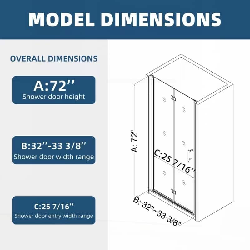 Versatile Pivot Shower Door with Advanced Tempered Glass and Smooth System