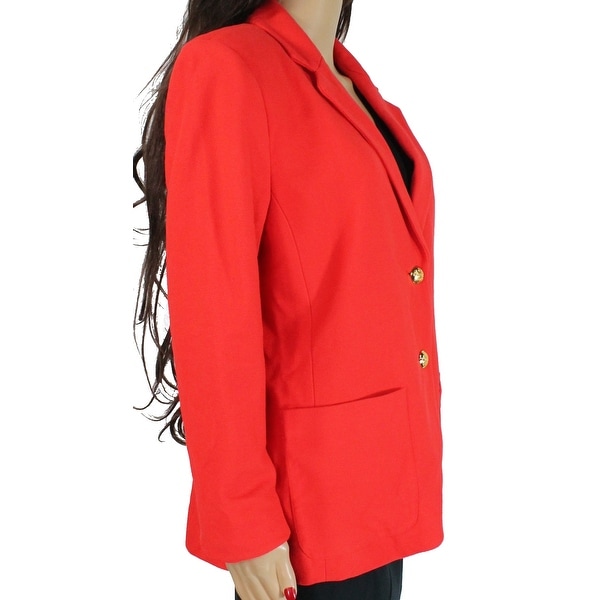 ralph lauren women's red blazer
