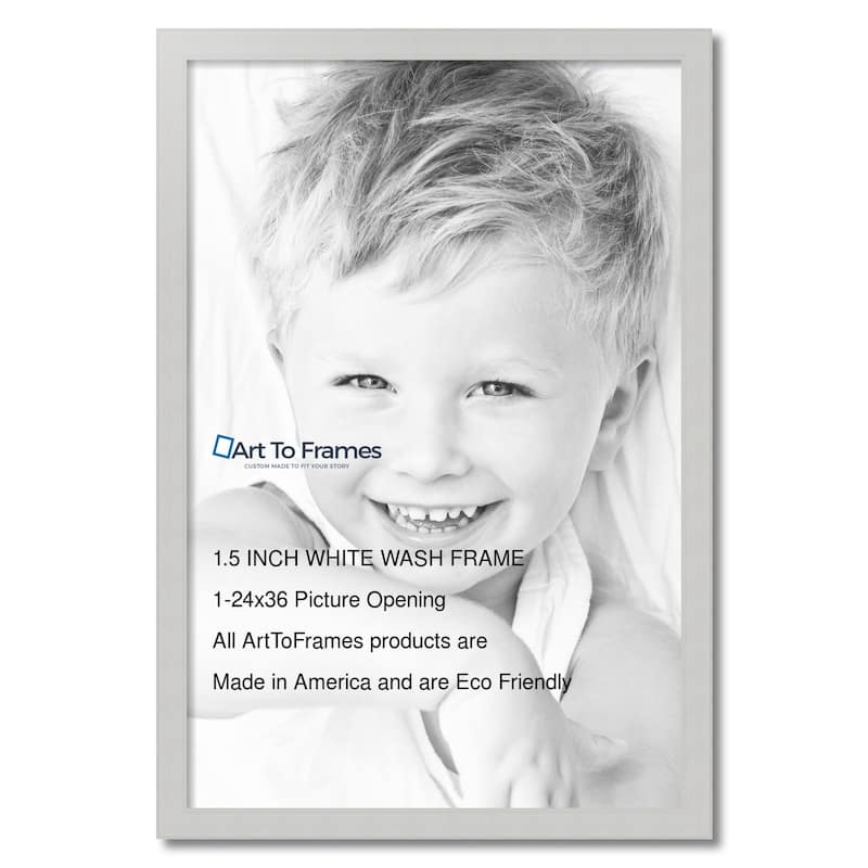 ArtToFrames Rustic Waves 24x36 Inch Picture Frame, 1.50 Inch Wood Poster Frame Available in Multiple Colors (56673-24x36)