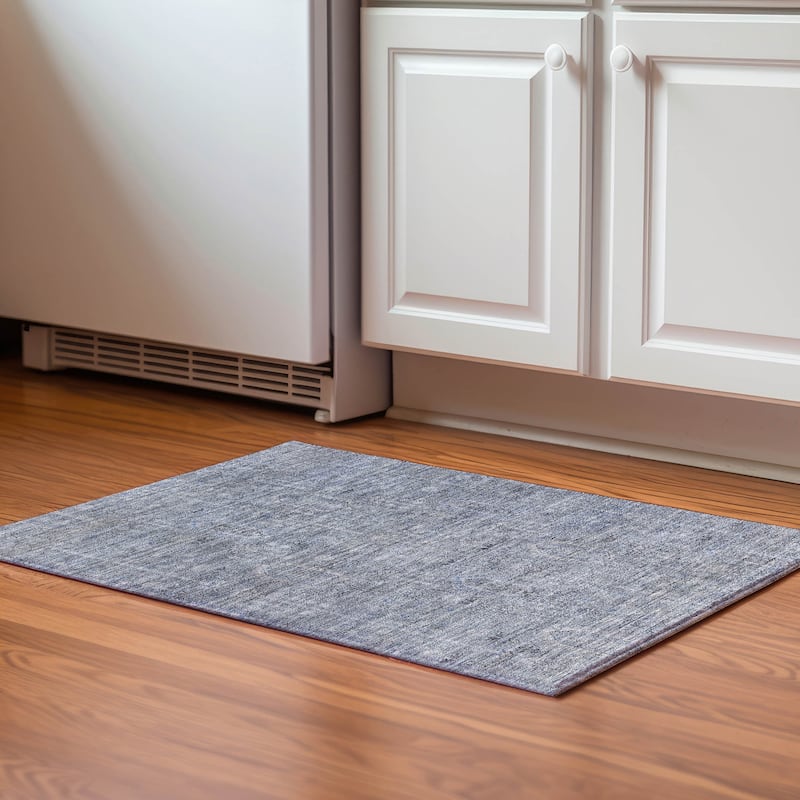 Premium Washable Super Soft Vintage Global Mayfield Rug - Blue - 1' 8" x 2' 6" - Rectangle