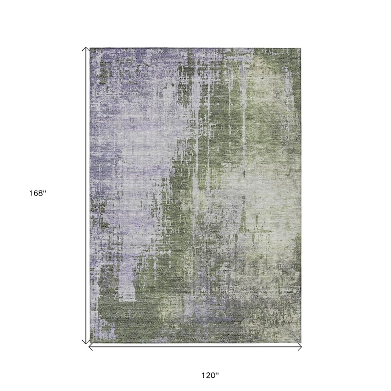 HomeRoots Abstract Transitional Rectangle Outdoor Rug