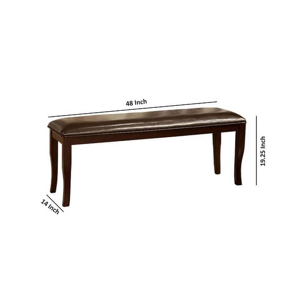 Woodside II Transitional Bench, Espresso - Bed Bath & Beyond - 17782541