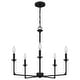 preview thumbnail 1 of 5, Prescott Five Light Chandelier Matte Black