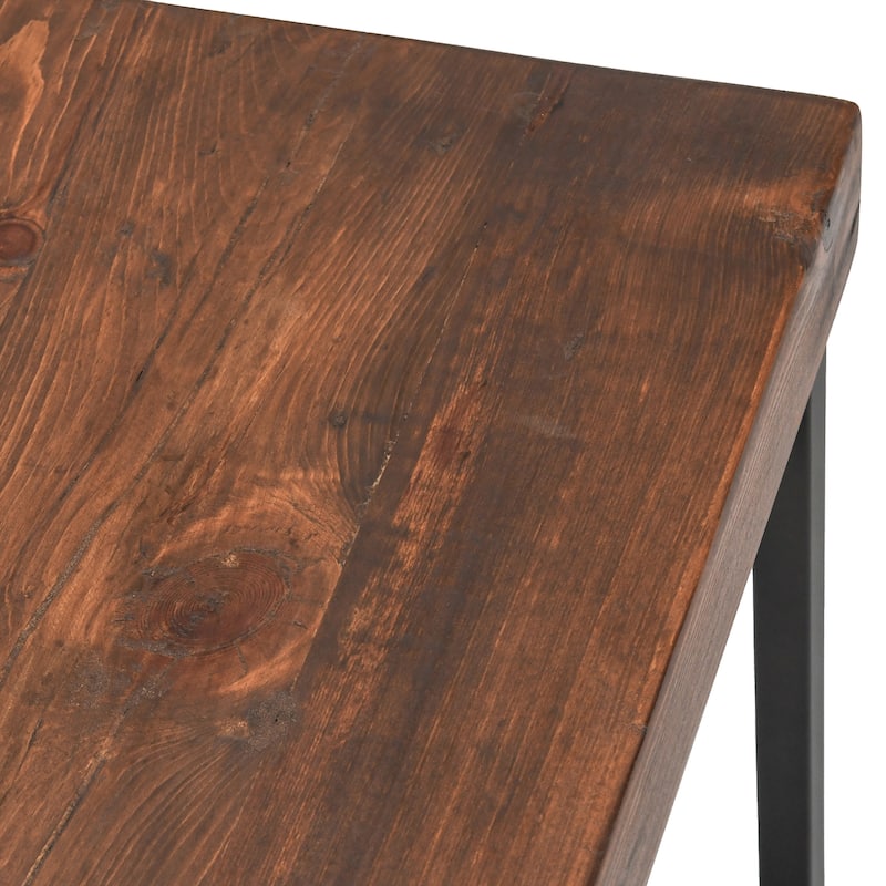 Carbon Loft Borrelli Reclaimed Wood Bar Stool