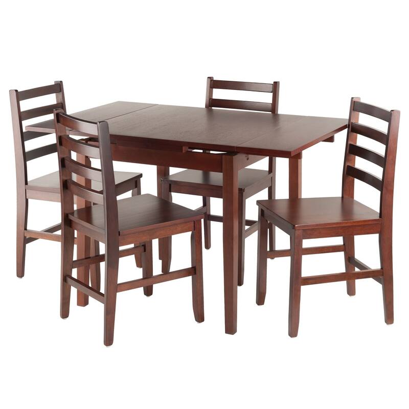 Pulman 5-PC Set Extension Table with Ladder Back Chairs