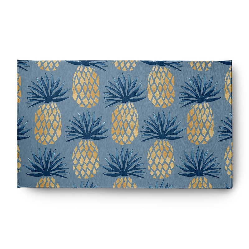 Pineapple Stripes Indoor/Outdoor Rug - Dusty Smoke - 3' x 5'