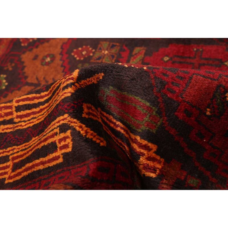 ECARPETGALLERY Hand-knotted Teimani Black, Red Wool Rug - 4'0 x 6'4