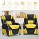 preview thumbnail 36 of 47, Gymax Gaming Recliner Sofa PU Leather Armchair for Kids Youth w/
