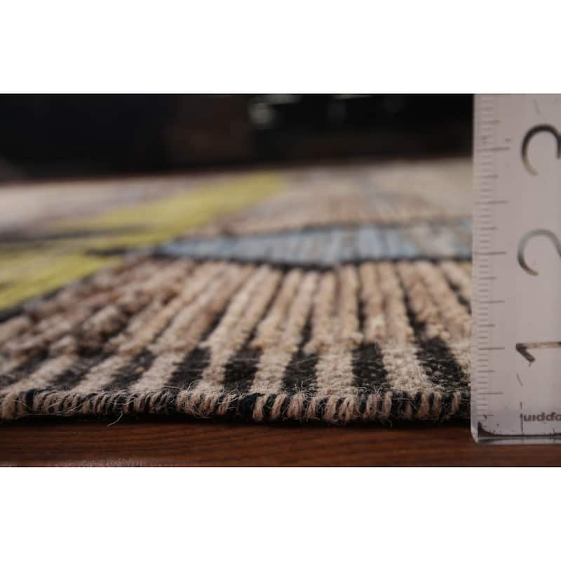 Moroccan Abstract Area Rug Handmade Modern Wool Carpet - 8'10"x 12'9"