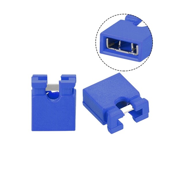 50Pcs Blue 2.54mm Jumper Cap mini Jumper Short Circuit Cap Connection 