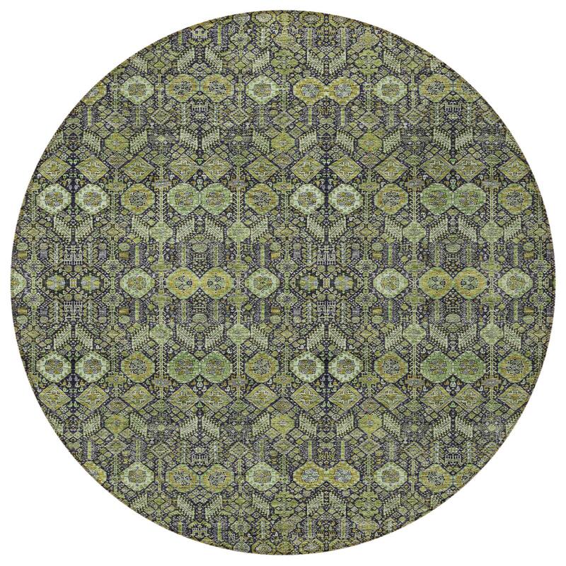 Alrimo Lush Floral Weather Resistant Classic Meets Modern Outdoor Rug