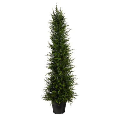 3.5' Cypress Artificial Tree UV Resistant (Indoor/Outdoor) - 6"