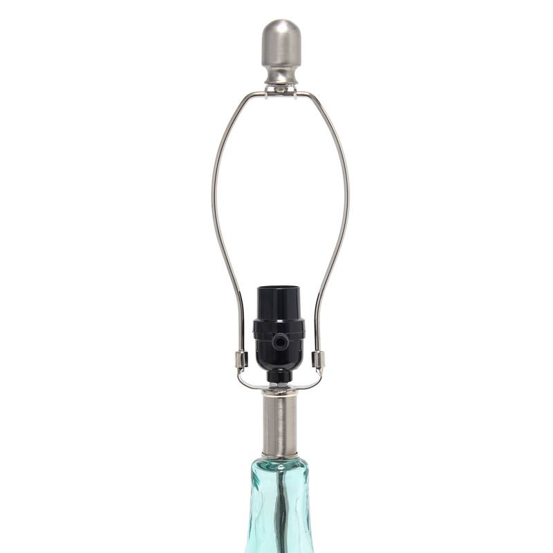 23.25 in. Modern Colored Dimpled Glass Table Lamp