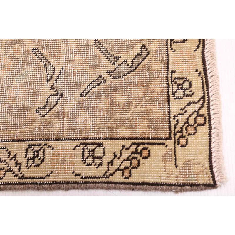 ECARPETGALLERY Hand-knotted Antalya Vintage Brown Wool Rug - 8'0 x 10'11