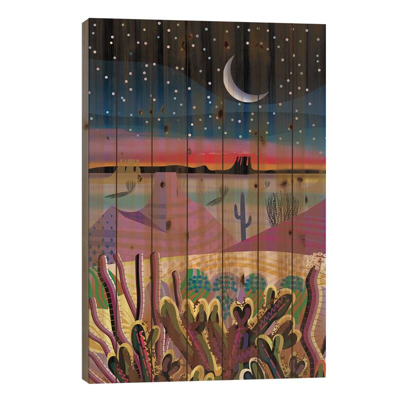 Antes De Amanacer Print On Wood by Charles Harker - Multi-Color - 40x26x1.5