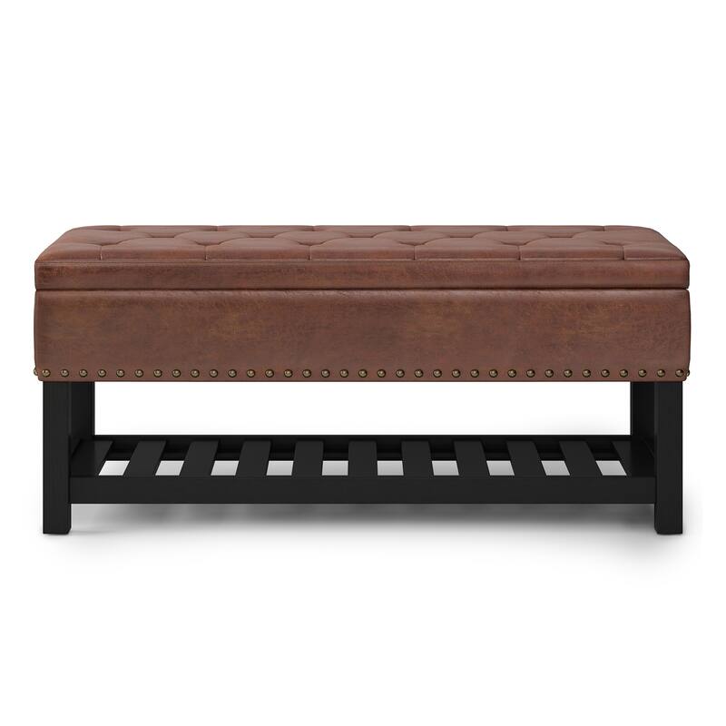 WYNDENHALL Riley 43 inch Wide Rectangle Ottoman Bench - 43 W x 17 D x 19 H
