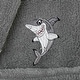 preview thumbnail 9 of 17, Sweet Kids 100% Polyester SUPER PLUSH Double Brushed Hooded Bathrobe - SHARK
