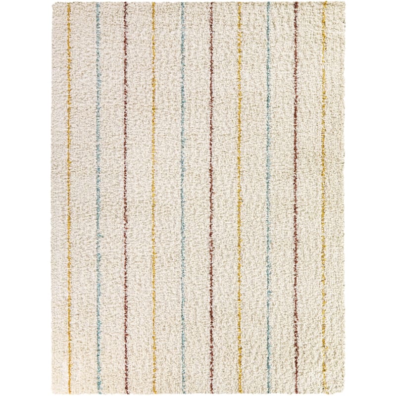 Patricia Striped Shag Area Rug