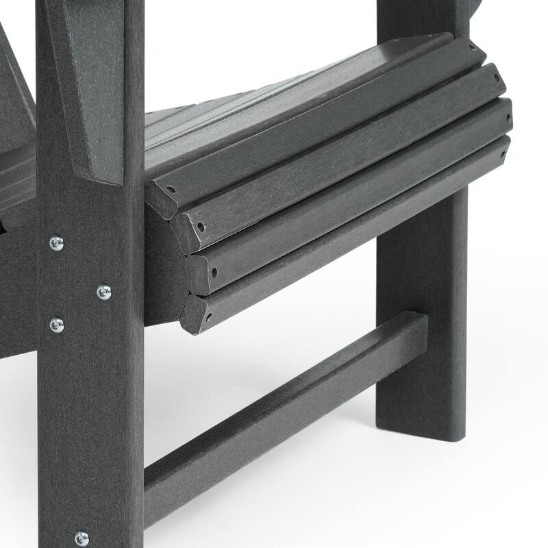 Aderson Outdoor Poly Adirondack Chair with Cupholders (Set of 2)