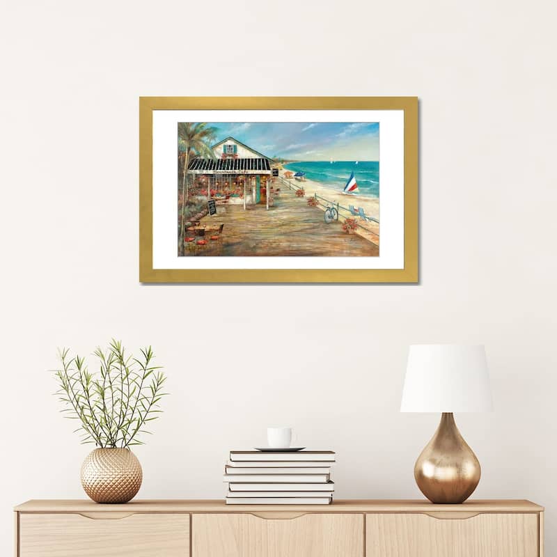 iCanvas "Boardwalk Cafe" by Ruane Manning
