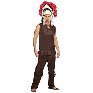 red indian costume male