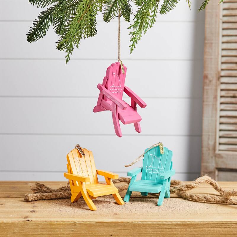 Margaritaville Adirondack Chair Ornament (Set of 3)