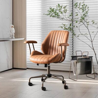 OVIOS Suede Fabric Ergonomic Office Chair Desk Chair Lumbar Support