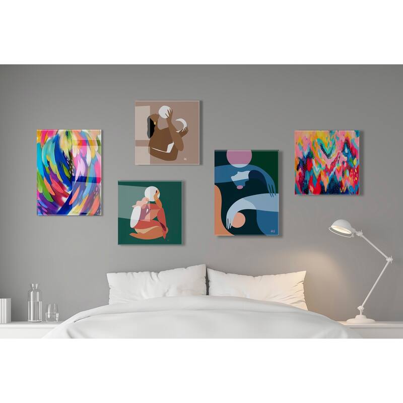 Kate and Laurel Self Love No Floating Acrylic Art by Maggie Stephenson