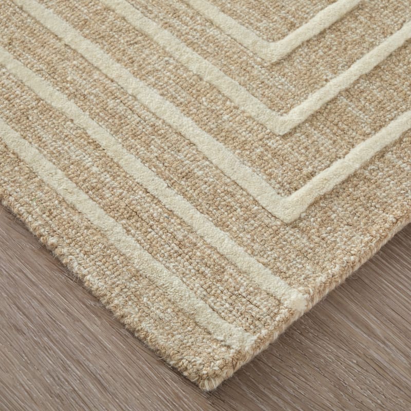 Grand Bazaar Alister Hand Tufted Geometric Transitional Area Rug