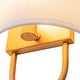 preview thumbnail 12 of 17, 1-Light Modern Ivory Fabric Wall Sconce