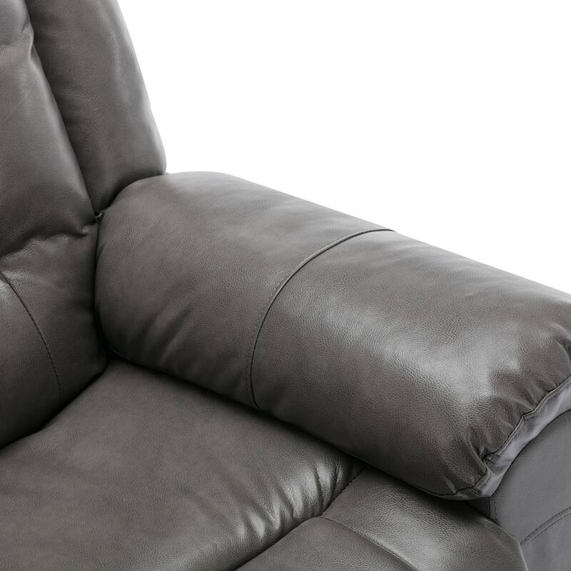 3 Seater Home Theater Recliner Manual Recliner Chair with Two Built-in Cup Holders for Living Room,Bedroom