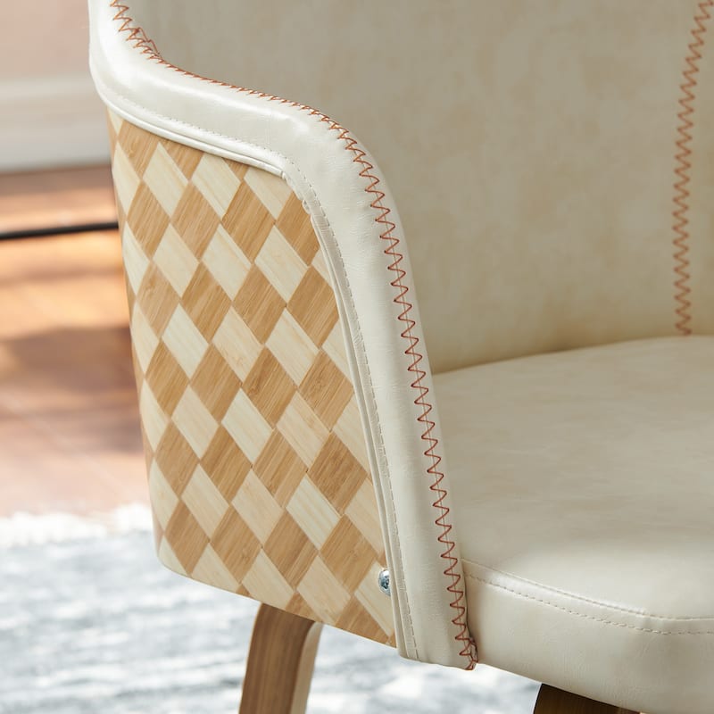 Art Leon Mid-century Swivel Accent Armchair