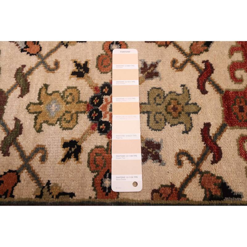 ECARPETGALLERY Hand-knotted Jules Sultane Ivory Wool Rug - 8'11 x 12'0