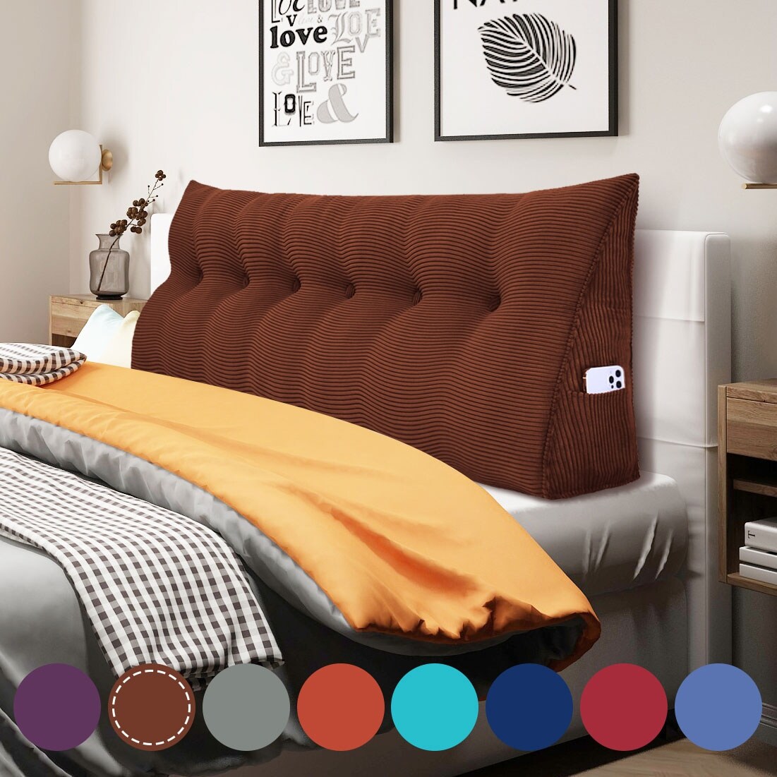 Wedge pillow cover deals bed bath and beyond