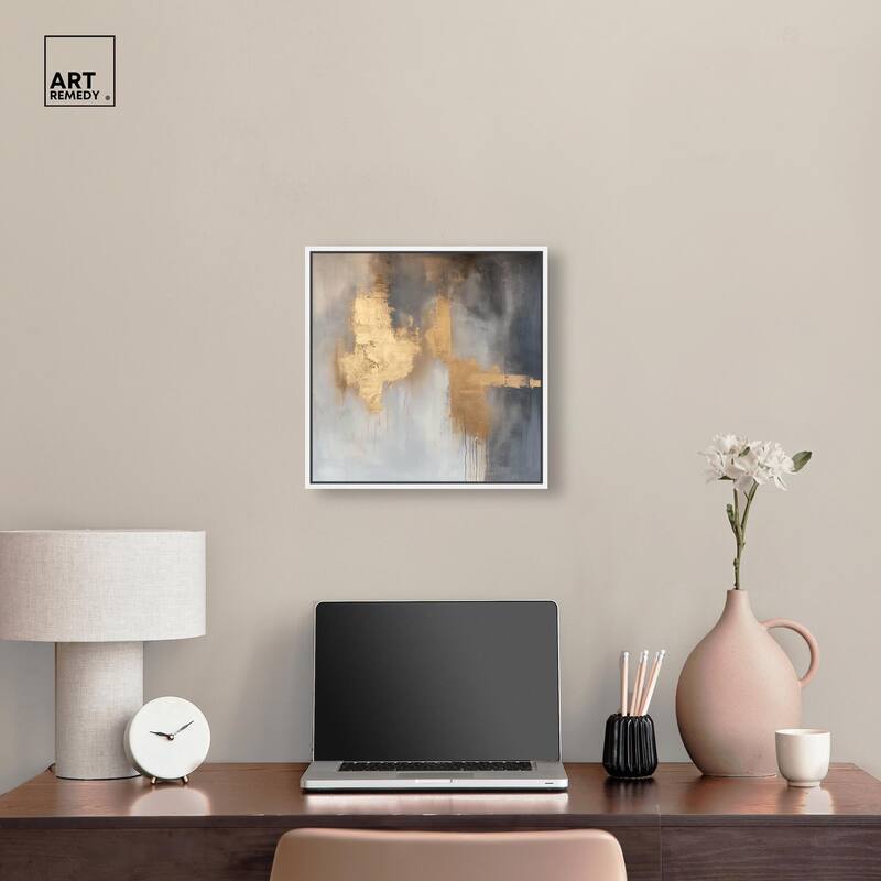 Golden Imprint Canvas by Art Remedy