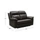 preview thumbnail 10 of 16, Abbyson Braylen 2 Piece Top Grain Leather Manual Reclining Sofa and Loveseat Set